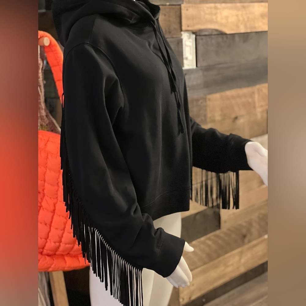 All Saints fringe sleeve sweatshirt